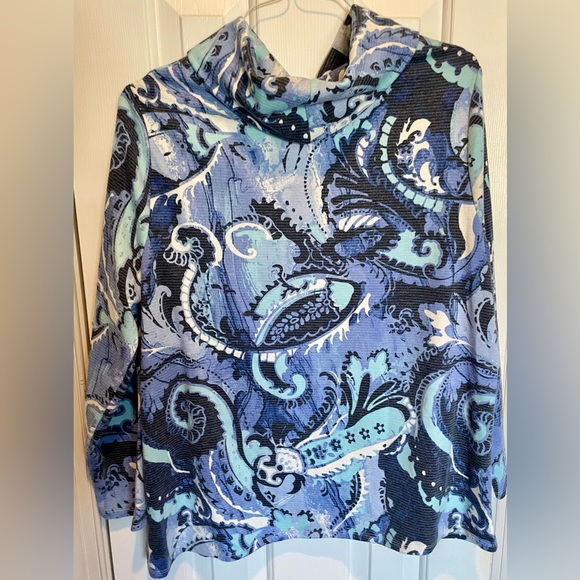 Fleece Cowl Neck Chico’s Top - Picture 3 of 3